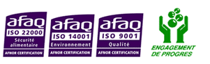 Certification AFAQ ISO 14001 ISO 9001 ISO 22000